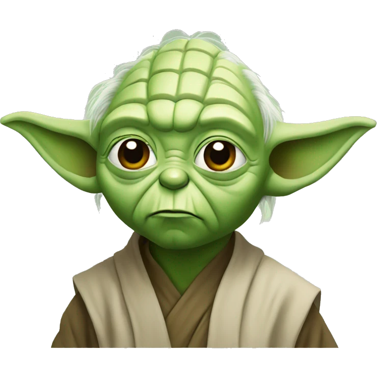 Confused yoda emoji