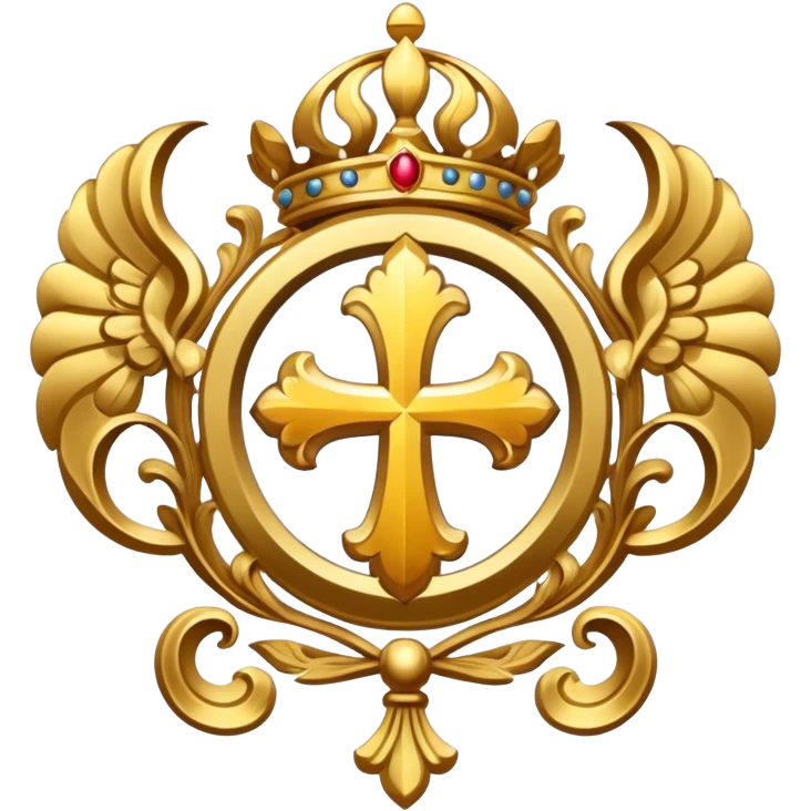 saint emblem holy emoji