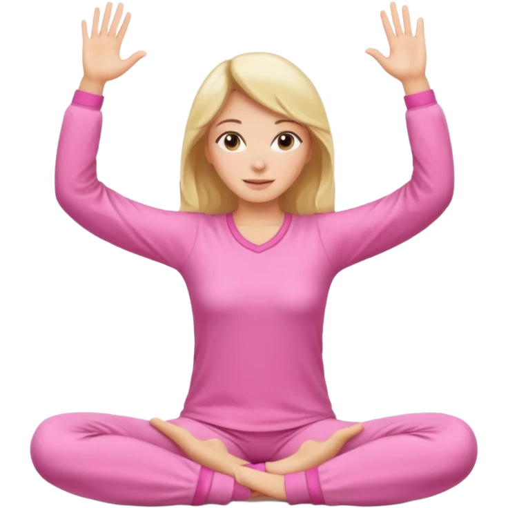 {
      "type": "human",
      "look": "pink pyjama lady, long sleeves, stretching arms",
    } emoji