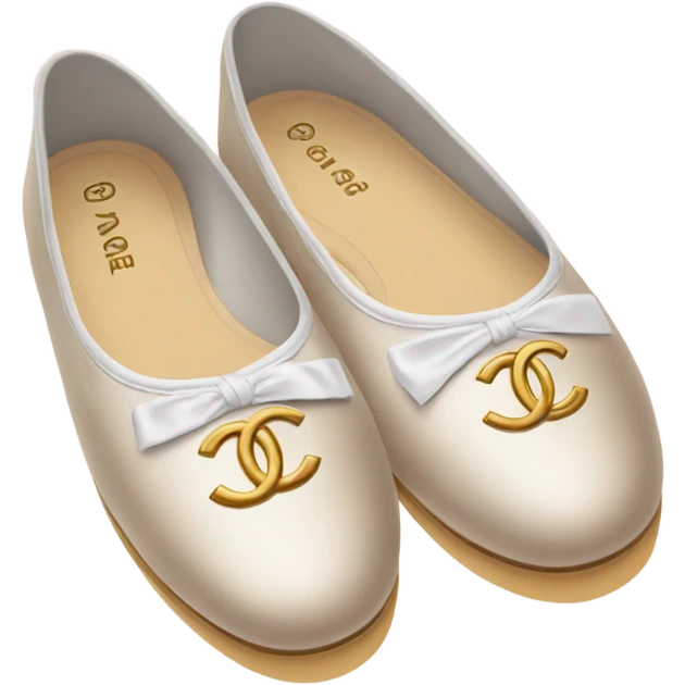 Chanel ballet flats emoji