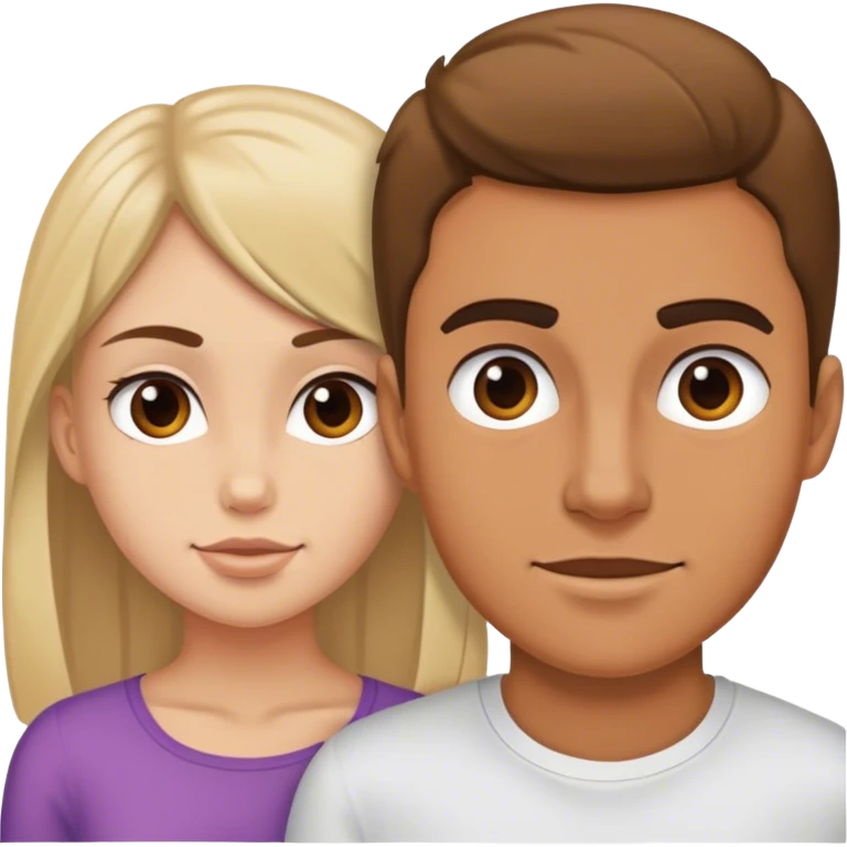 Guy behind girl emoji