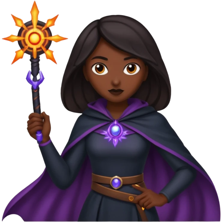 Energía femenina oscura emoji