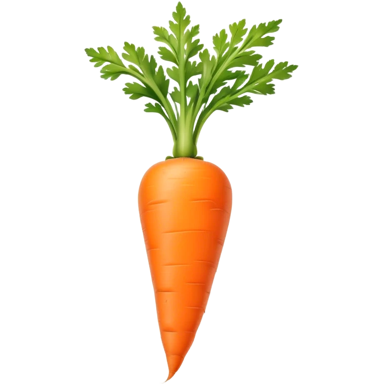 portrait of single carrot emoji