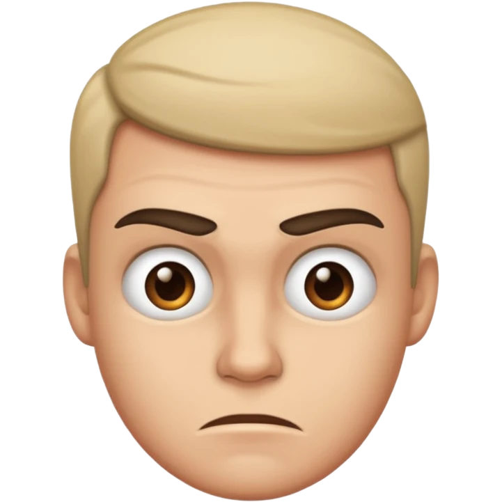 Annoyed face with a smirk ￼ emoji