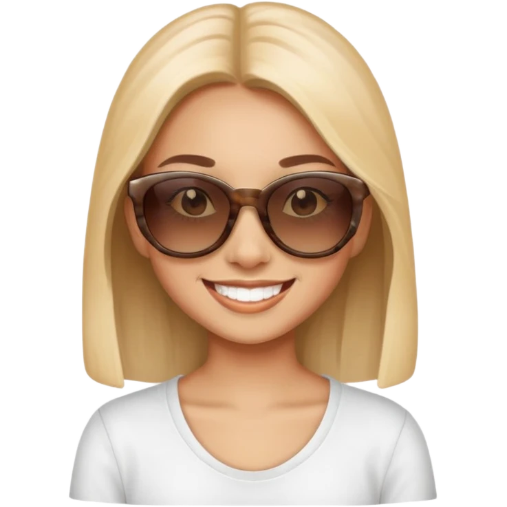 girl with sunglasses emoji