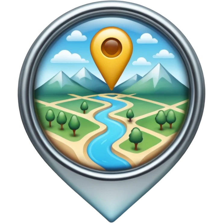 Maps pin normal transparent emoji