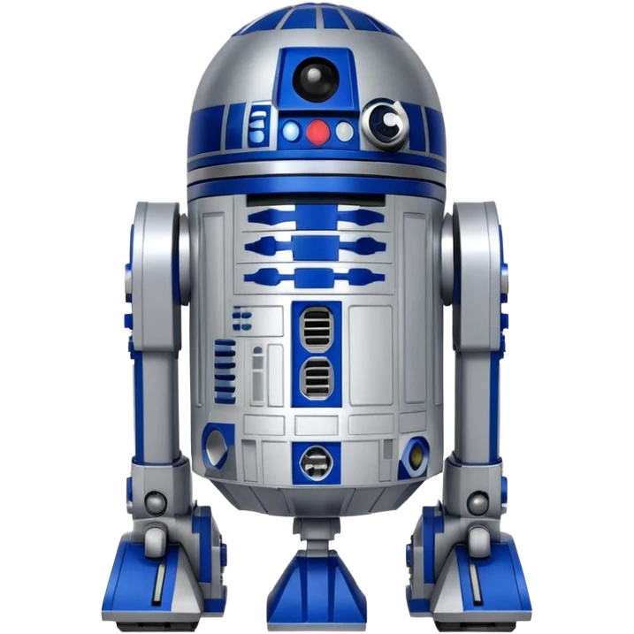 A robot R2D2 of starwars emoji