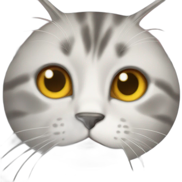 a cat that is saying buh emoji