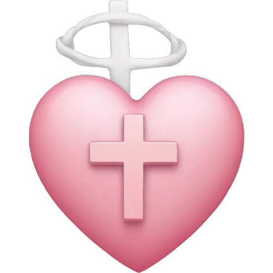 heart with cross emoji