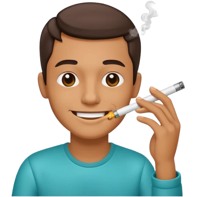 smoking from a dab rig  emoji