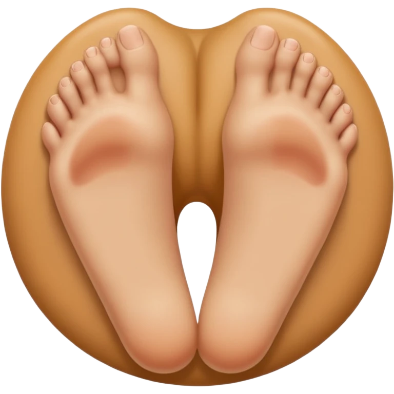 feet on a round body with a butthole and big penis emoji