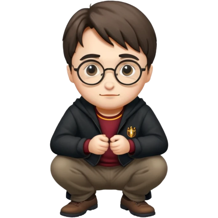 harry potter squating emoji