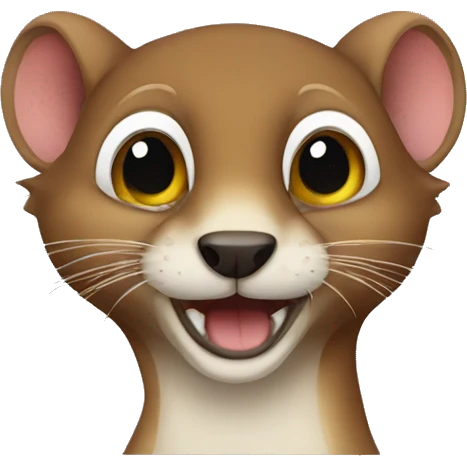 one eyed weasel emoji