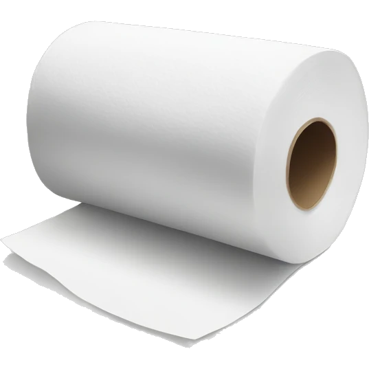 kitchen paper, kitchen roll, simple white paper towels emoji