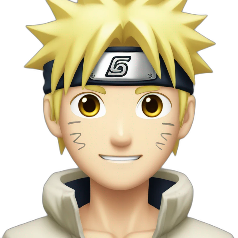 Naruto manga blond body and face emoji
