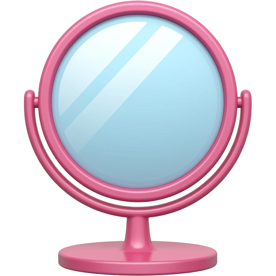 pink makeup mirror emoji