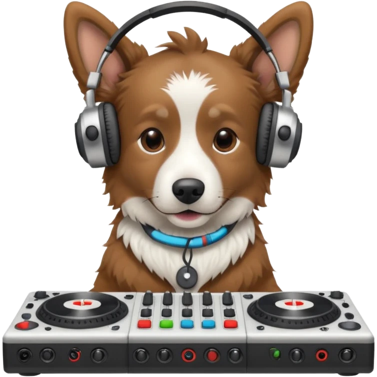 Dog dj emoji