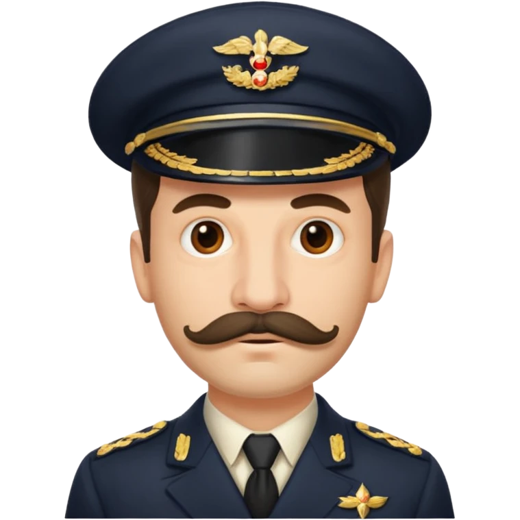 ugo casabianca with Staline´s moustache emoji