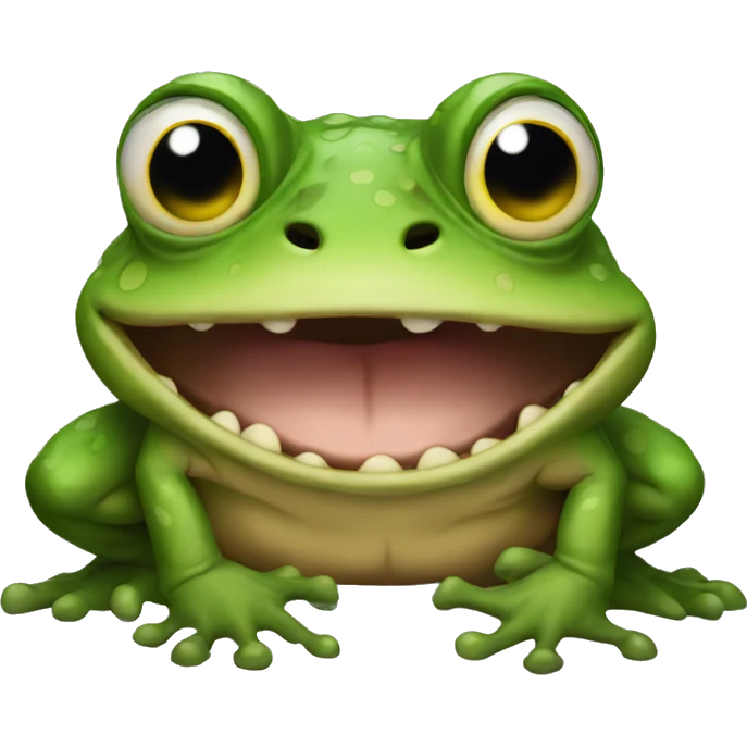 Freaky toad emoji