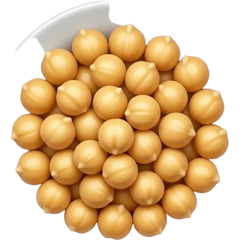 a plate of chickpeas emoji