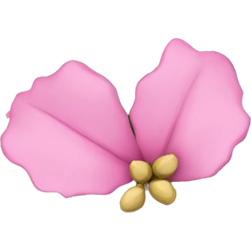 pink holly flower  emoji
