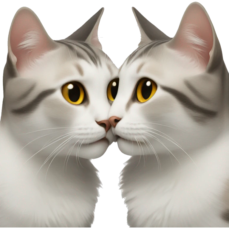 Kissing cats emoji