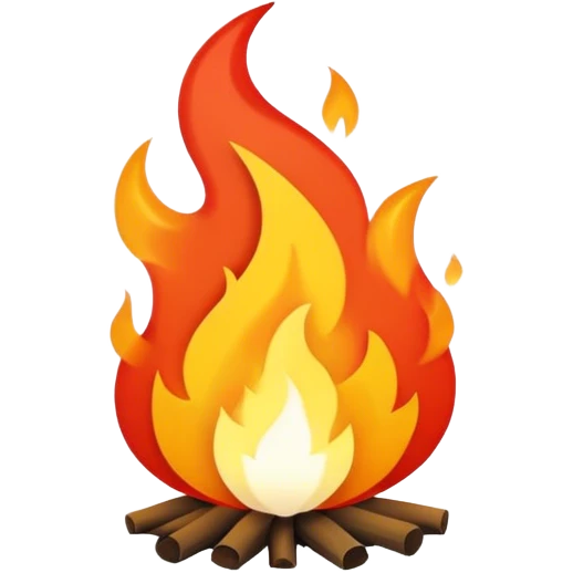 Minimalistic Flame 🔥 emoji