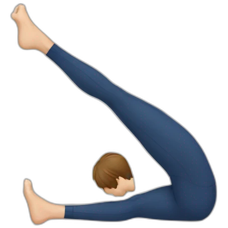 men leg stretch emoji