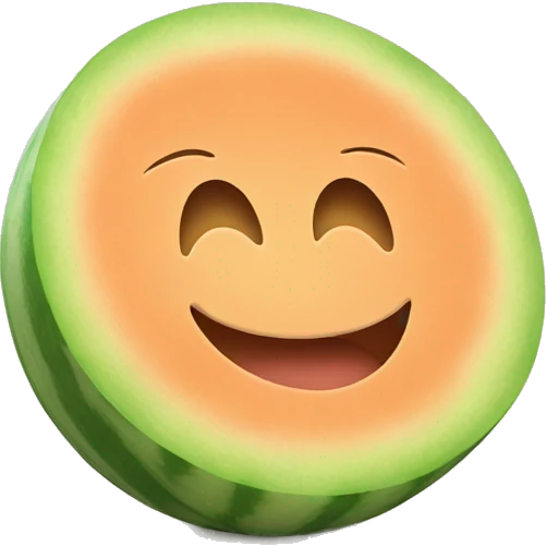 smiling slice of melon emoji