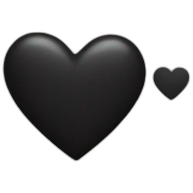 Black heart  emoji