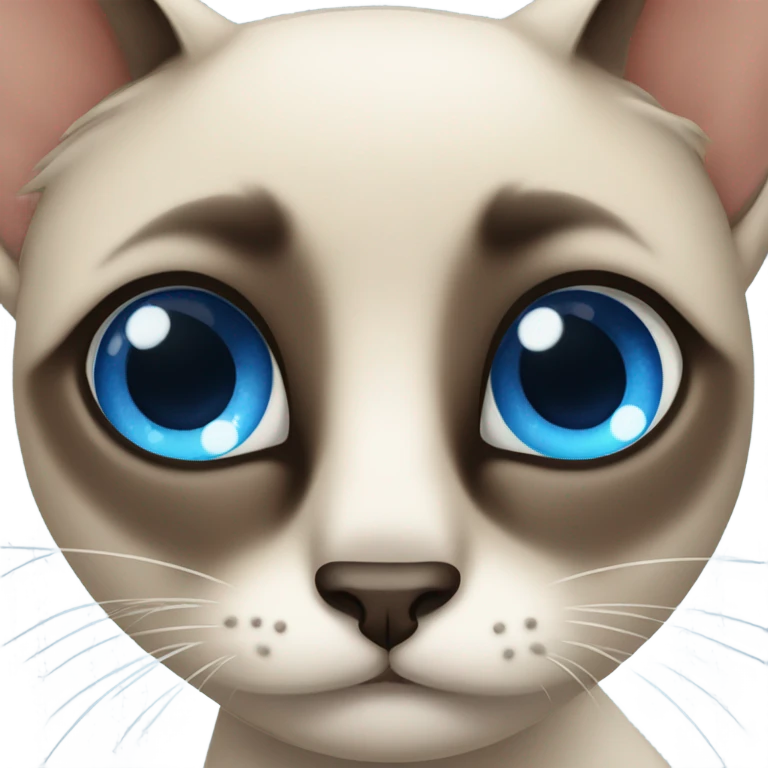 siamese cat crying  emoji