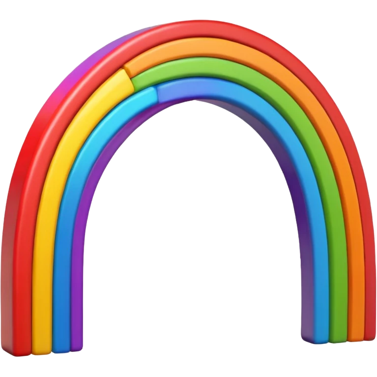 rainbow between servers emoji