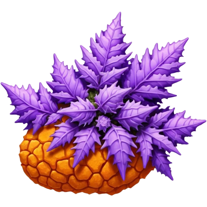 Purple orange THC nug  emoji