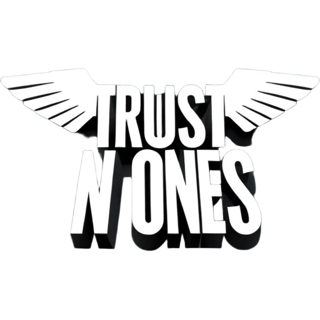 trust no one x-files inspired lettering emoji