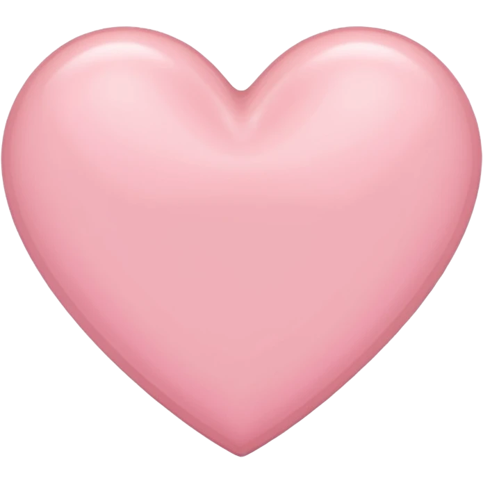 Light pink heart emoji