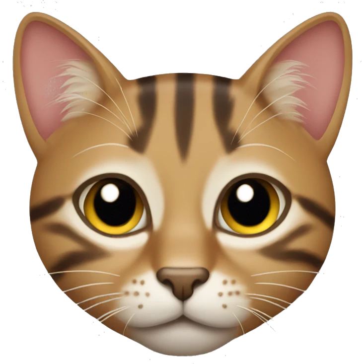 Tabby cat face emoji