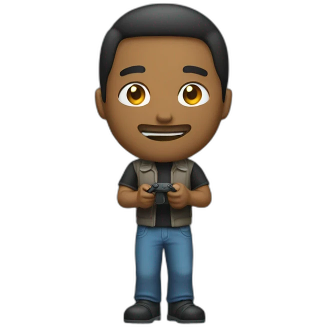 Playing video game emoji