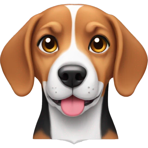 Beagle in heart emoji