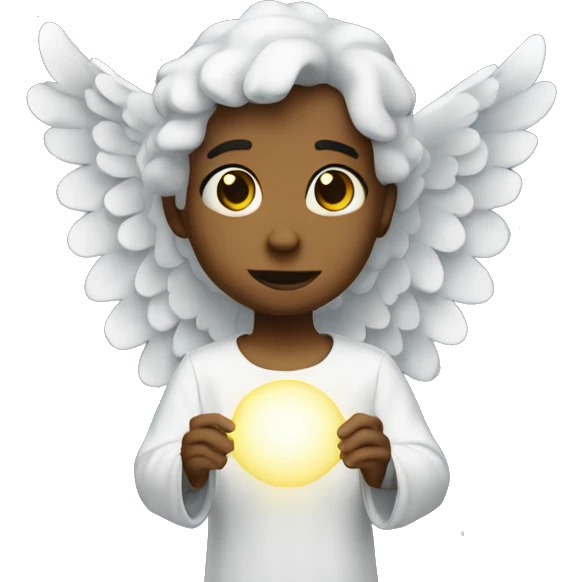 Angel at the universe emoji