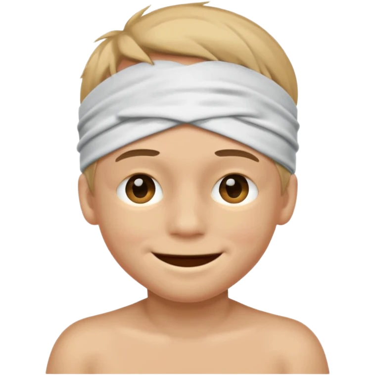 face of a boy with blindfold over eyes emoji