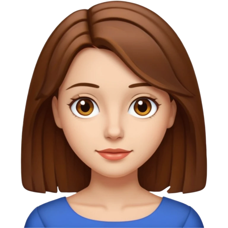 lady with a shoulder-length brown hair emoji