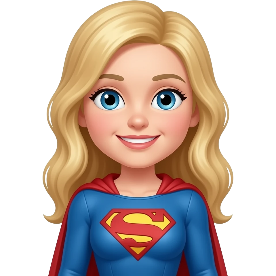 Super Julie superhero emoji