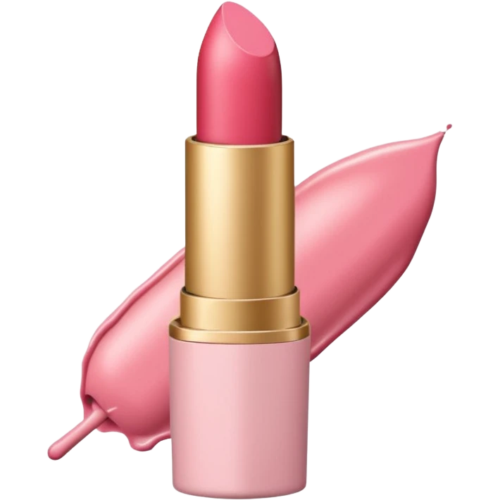 lipstick print from a kiss in soft pink, pastel light emoji