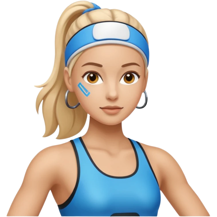 intelligence artificielle femme sportive emoji