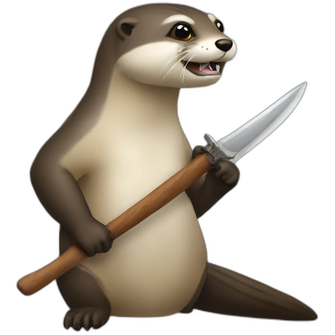 Loutre qui combat salameche emoji