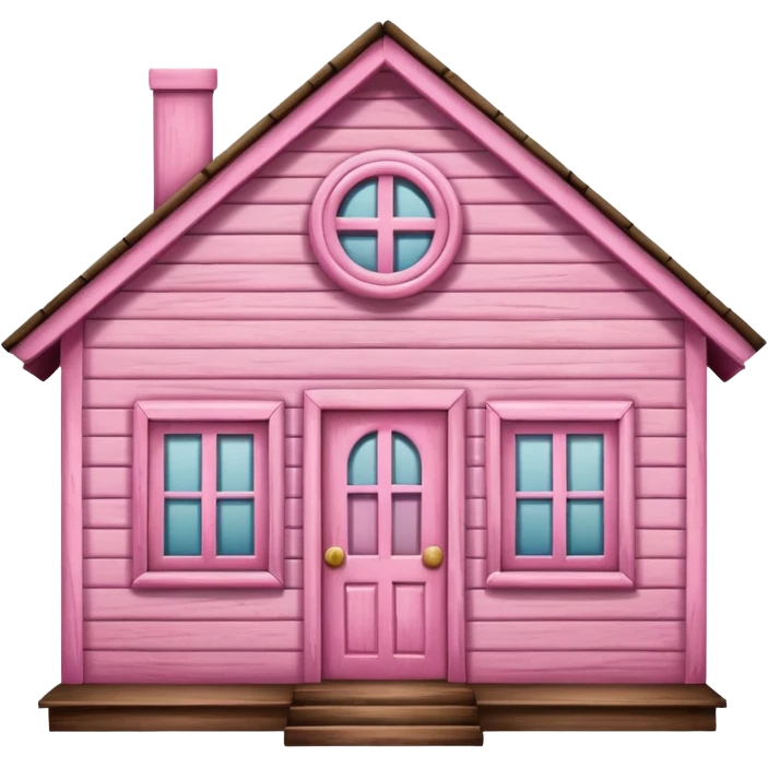 a pink home sign emoji