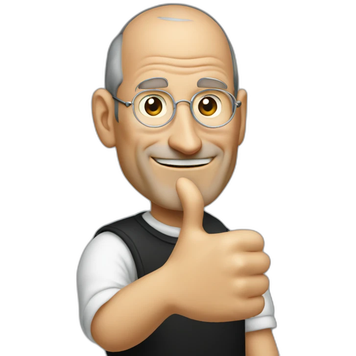 Steve Jobs thumbs up emoji