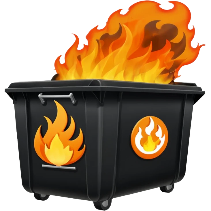 Dumpster fire 2025 emoji