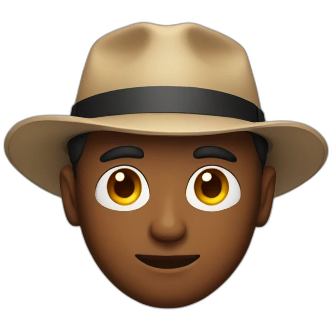 man with red fedora emoji