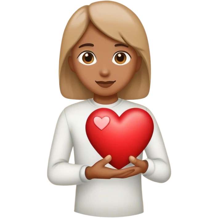 Holding heart in hand  emoji
